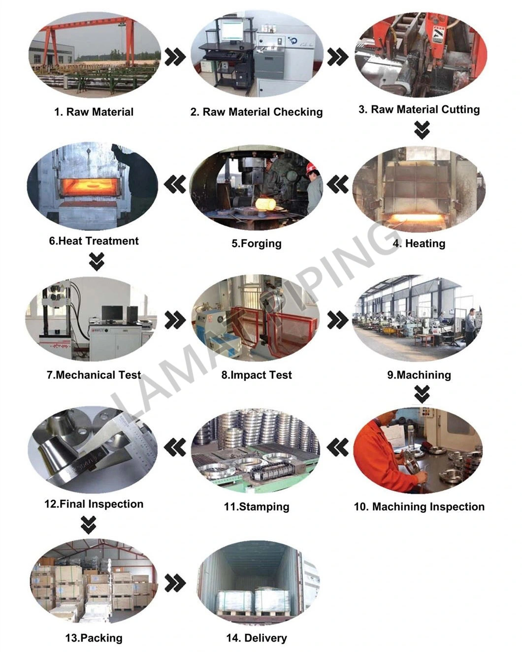 ANSI/DIN/En1092-1/BS/JIS Forged Carbon/Stainless Steel Pn10/Pn16 Welding-Neck/Blind/Slip-on/Flat-Plate/Socket-Weld/Threaded RF/FF/Rtj Pipe Flange